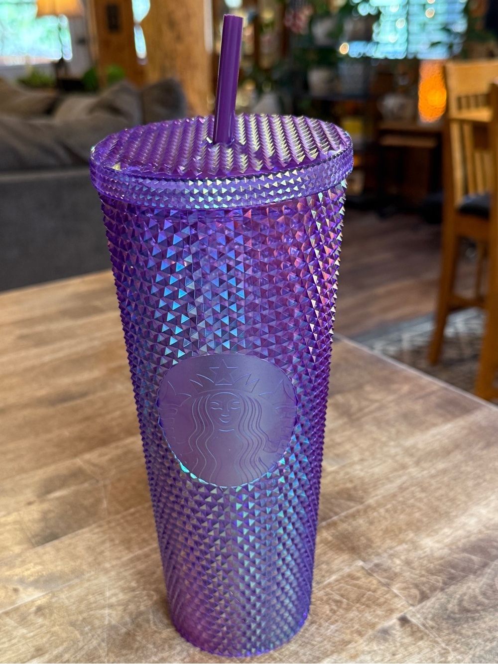 Starbucks Purple Oil Slick Studded Venti 24oz Tumbler
